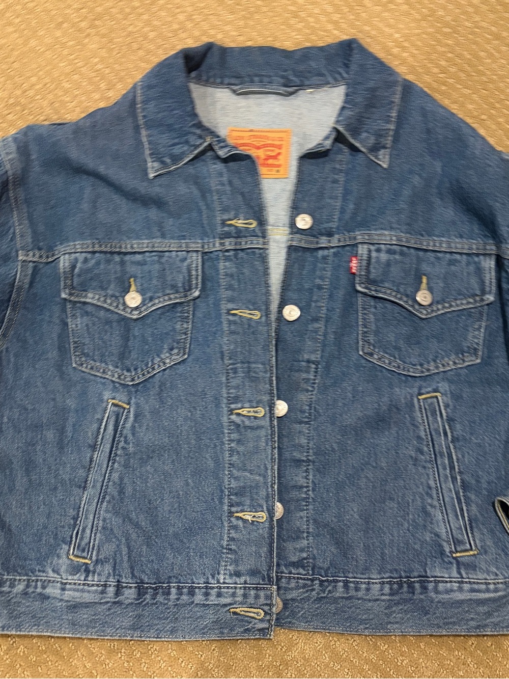 Levi's Blue Denim Jacket with Button Front